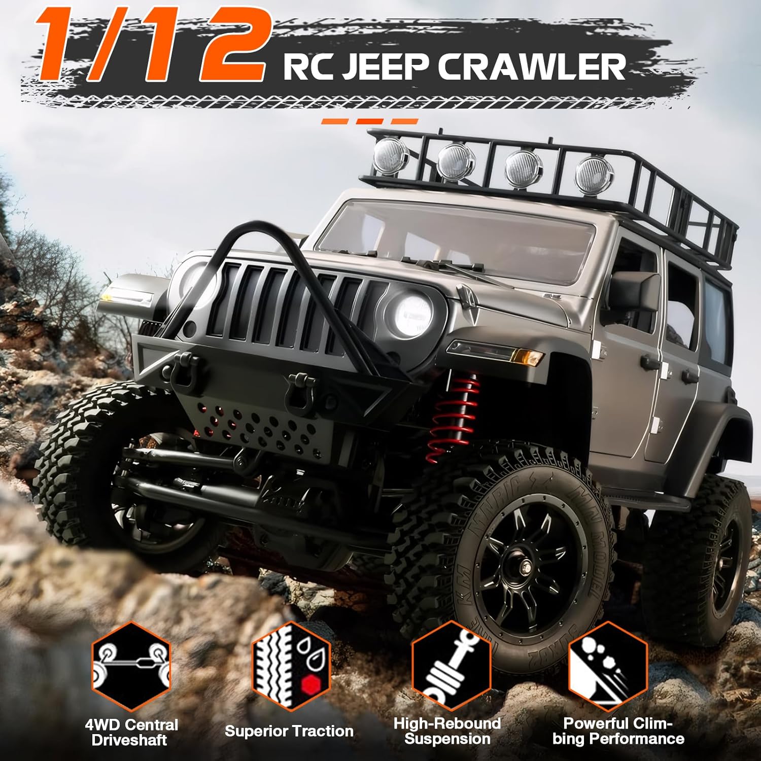 1/12 Scale 4x4 4WD RC Rock Cra - đánh giá và giá Rc Jeep Hobby