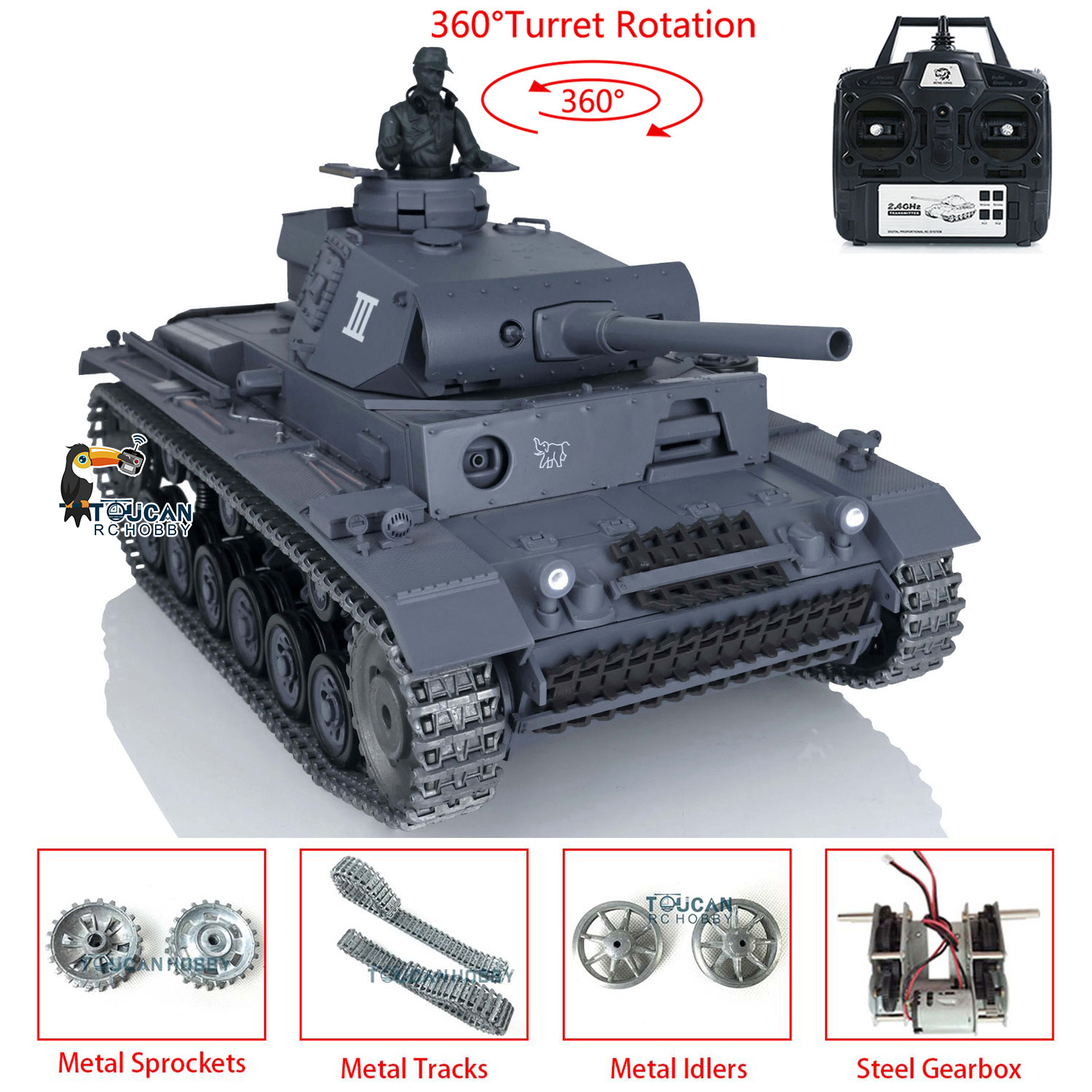 US Sale Henglong 1/16 7.0 Upgr - đánh giá và giá Rc Hobby Land
