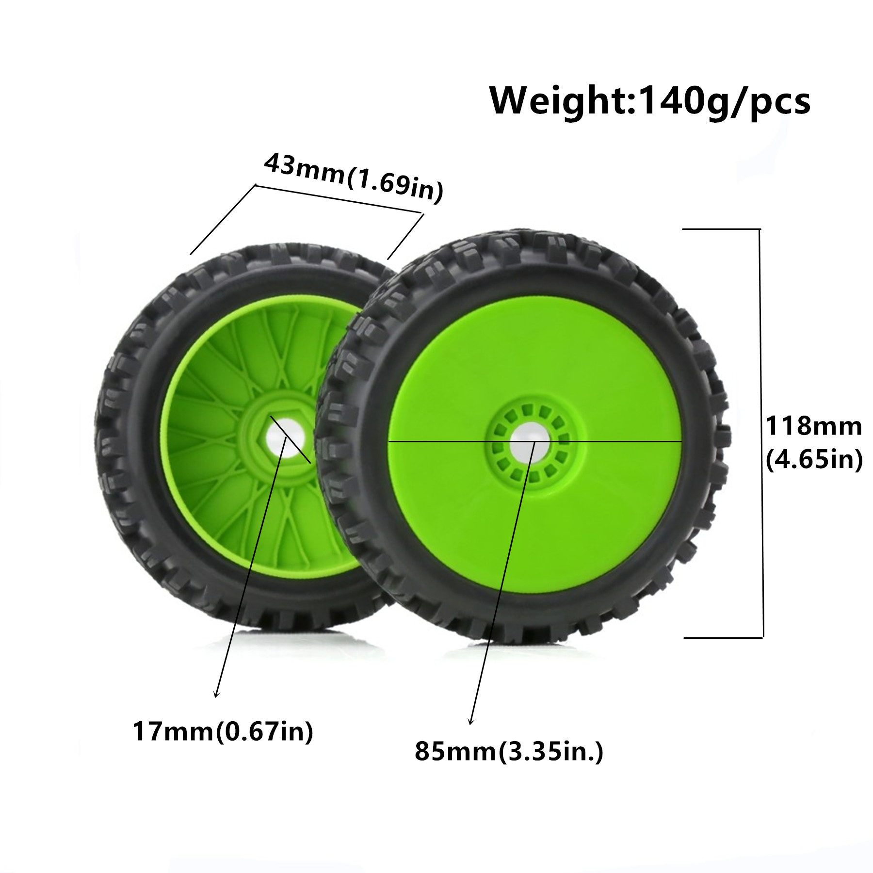 RC 1/8 Buggy Tires and Wheels  - đánh giá và giá Yunshen Rc Hobby